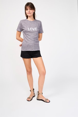 T-shirt - Mauve chiné