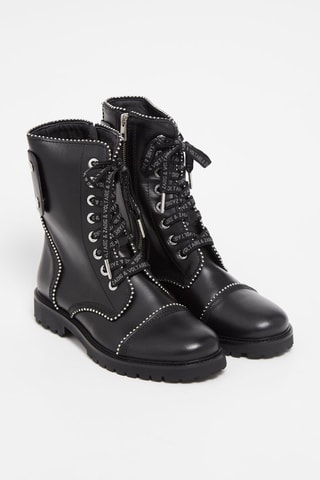 Boots en cuir - Noir