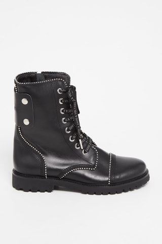 Boots en cuir - Noir