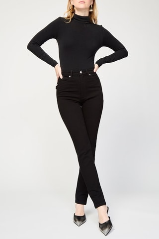 Jean taille haute - Noir