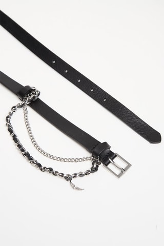 Ceinture en cuir - Noir
