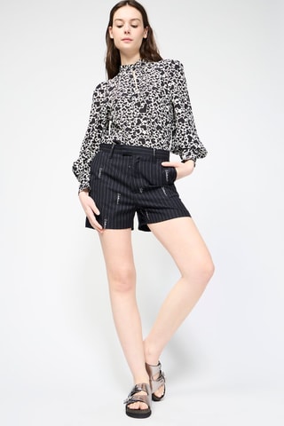 Short en laine - Noir