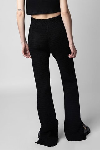 Pantalon taille haute - Noir