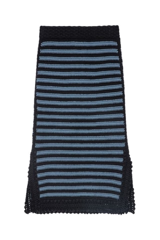 Jupe patineuse en coton biologique taille haute - Noir et ciel