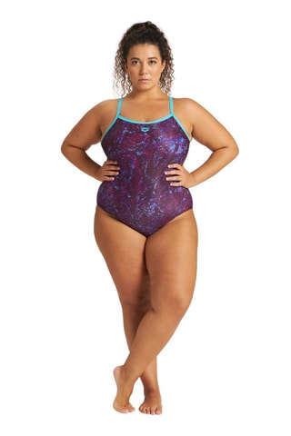 Maillot 1 pièce - Noir et violet