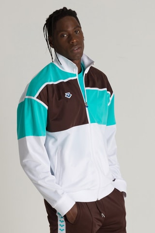 Veste - Blanc et turquoise