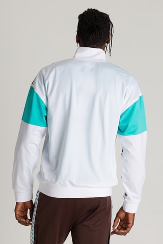 Veste - Blanc et turquoise