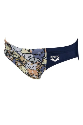 Slip de bain Kitties - Bleu marine