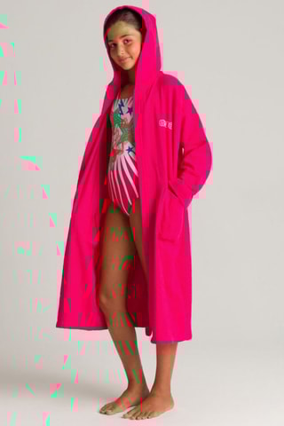 Peignoir à capuche Zeppelin - Fuchsia