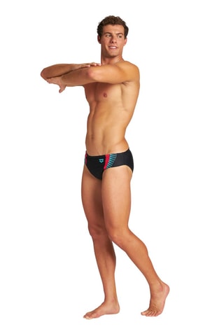 Slip de bain Threefold Brief - Noir