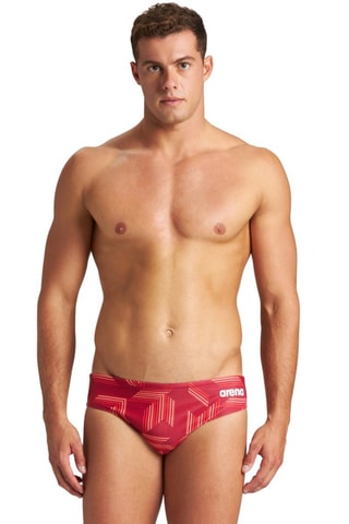 Slip de bain Puzzled - Rouge