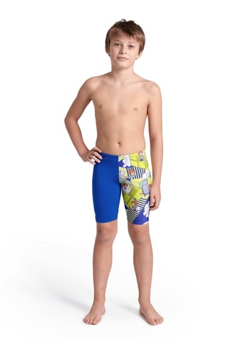 Cycliste de bain Fantasize - Bleu roi et gris clair