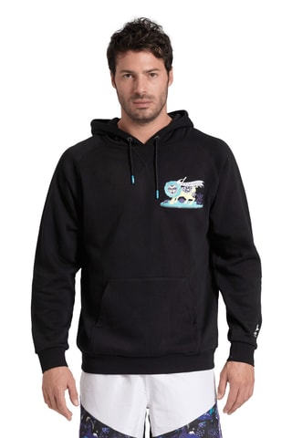 Sweat à capuche Fun Planet - Noir