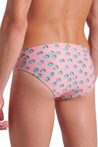 Slip de bain Dices - Rose