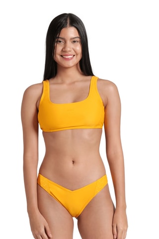 Maillot 2 pièces Team Stripe - Moutarde