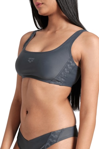 Maillot 2 pièces Team Stripe - Anthracite