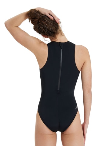 Maillot 1 pièce Solid Waterpolo - Noir