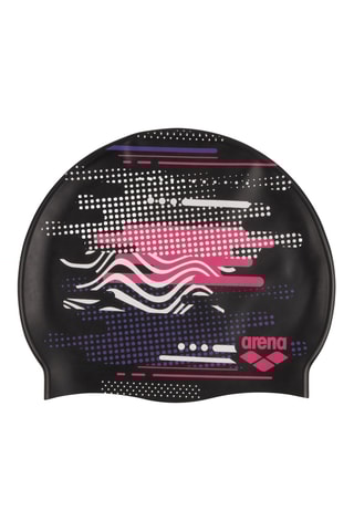 Bonnet de bain Print Jr - Noir