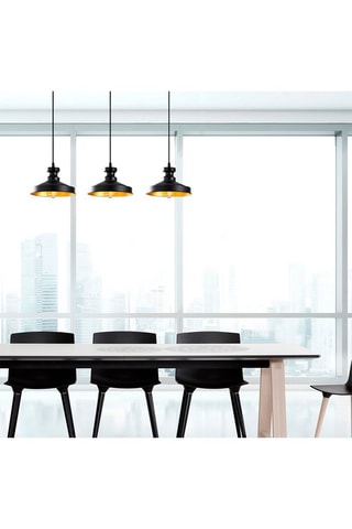 Hanglamp Berceste - Zwart - 3 x 100 W