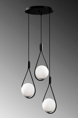 Hanglamp Mudoni - Zwart - 3 x 100 W