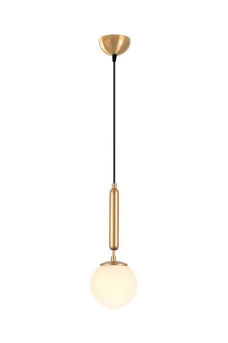 Hanglamp King - Goudkleurig en Transparant - 3 x 40 W