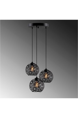 Hanglamp Fellini - Zwart - 3 x 100 W