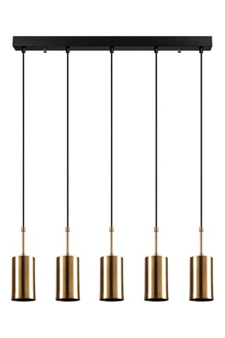 Hanglamp Kem - Goudkleurig en Zwart - 5 x 40 W