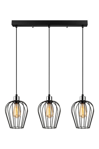 Hanglamp Tel - Zwart - 3 x 40 W