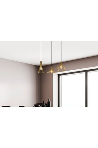 Hanglamp Mezopotamya - Goudkleurig - 3 x 40 W