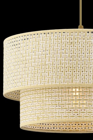 Hanglamp - Beige en Goudkleurig - 45 - 60 W