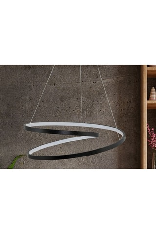 Ledhanglamp Whirpool - Zwart