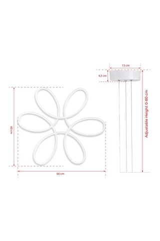 Ledhanglamp Berenices - Wit - 40 W