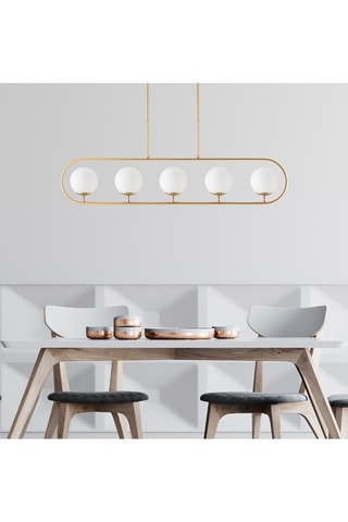 Hanglamp Jewel - Goudkleurig - 5 x 15 W