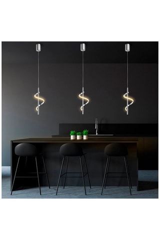 Ledhanglamp Likma - Zilverkleurig - 11 W