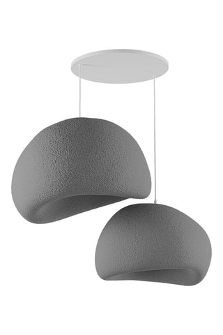 Hanglamp - Donkergrijs - 2 x 40 W