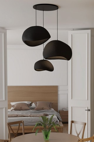 Hanglamp - Zwart - 3 x 40 W