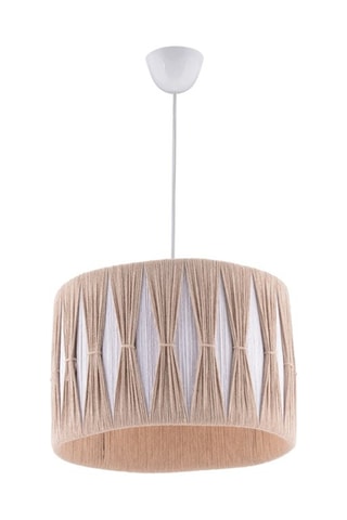 Hanglamp - Beige en Wit - 45-60 W