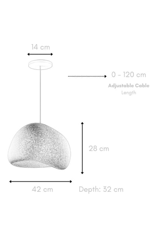 Hanglamp Wabi Sabi Kurai - Wit - 40 W