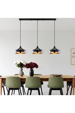 Hanglamp Yildo - Zwart - 3 x 40 W