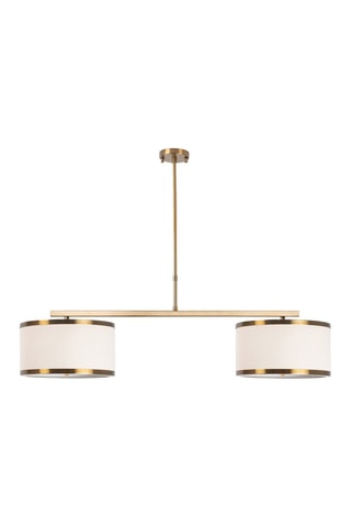 Hanglamp Way - Goudkleurig en Wit - 2 x 40 W