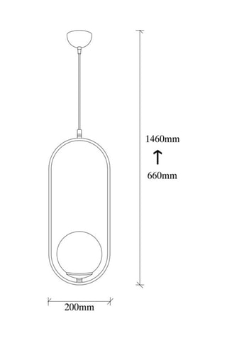 Hanglamp Mudoni - Zwart en Wit - 100 W