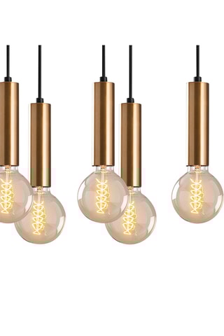 Hanglamp Tempo - Zwart en Goudkleurig - 10 x 40 W