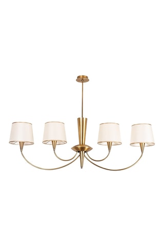 Hanglamp Pardo - Goudkleurig en Wit - 4 x 40 W