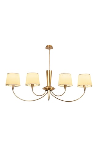 Hanglamp Pardo - Goudkleurig en Wit - 4 x 40 W