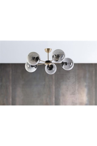 Hanglamp - Gerookt - 5 x 60 W