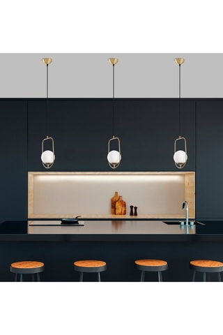 Hanglamp Skew - Goudkleurig - 40 W