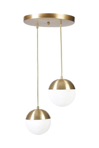 Hanglamp - Goudkleurig - 2 x 40 W