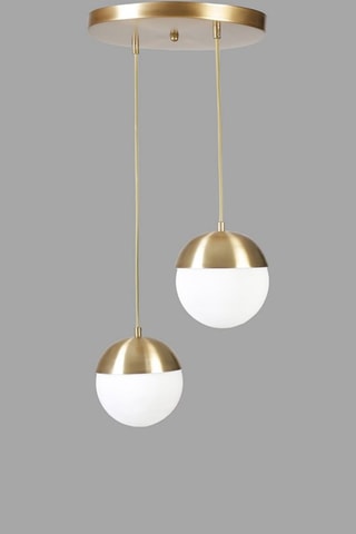 Hanglamp - Goudkleurig - 2 x 40 W