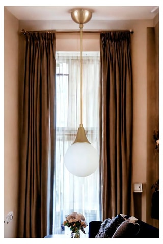 Hanglamp - Goudkleurig en Wit - 40 W