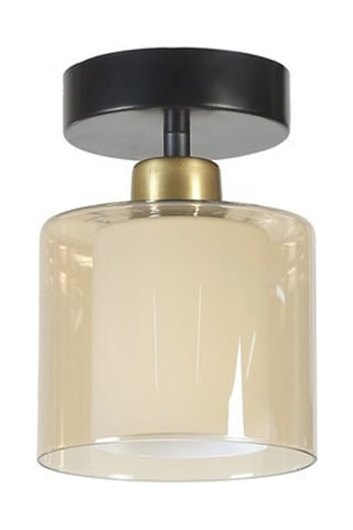 Plafondlamp - Amber en Zwart - 40 W